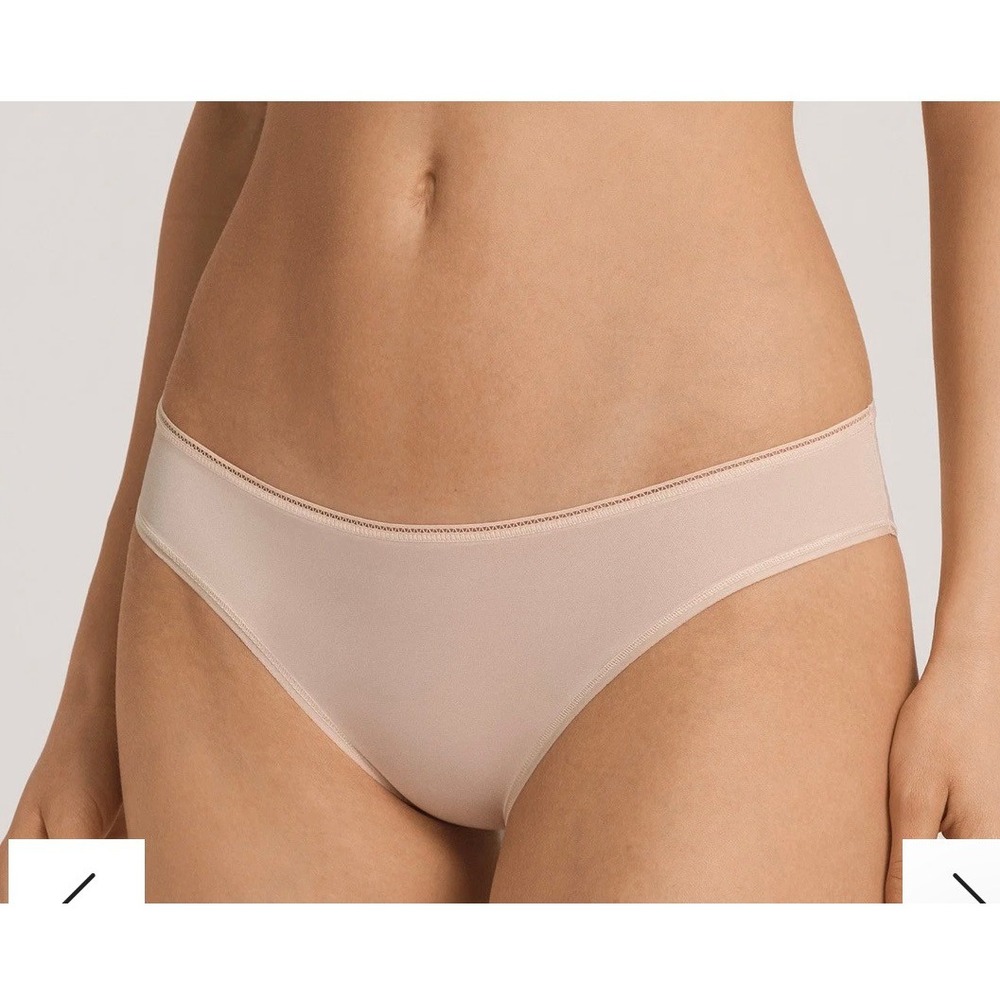 Hanro Smooth Illusion Mini Briefs Beige Tulle Panty Style 070844 XS